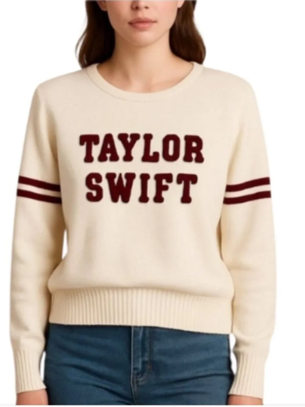 Taylor Swift RED (Taylor’s Version) Varsity Collegiate Sweater size L $65 - Picture 3 of 7